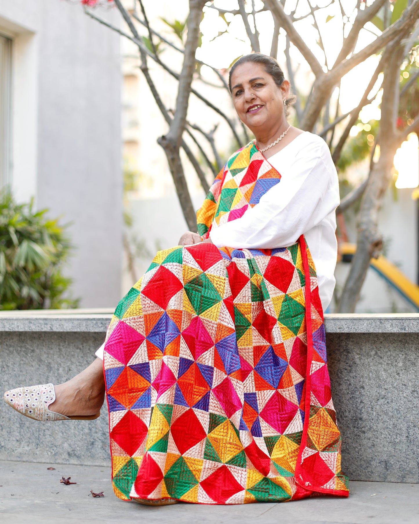 Phulkari Multicolour Dupatta