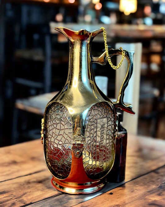 Antique Decorative Old Monk Brass Pitcher - 1000ml