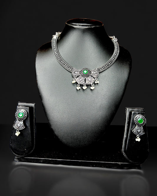 Oxidised Necklace Set