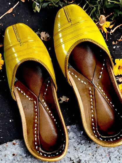 Artisanal Jutti - Mustard (Pure Leather)