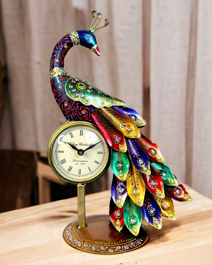 Handmade Peacock Table Decor & Watch