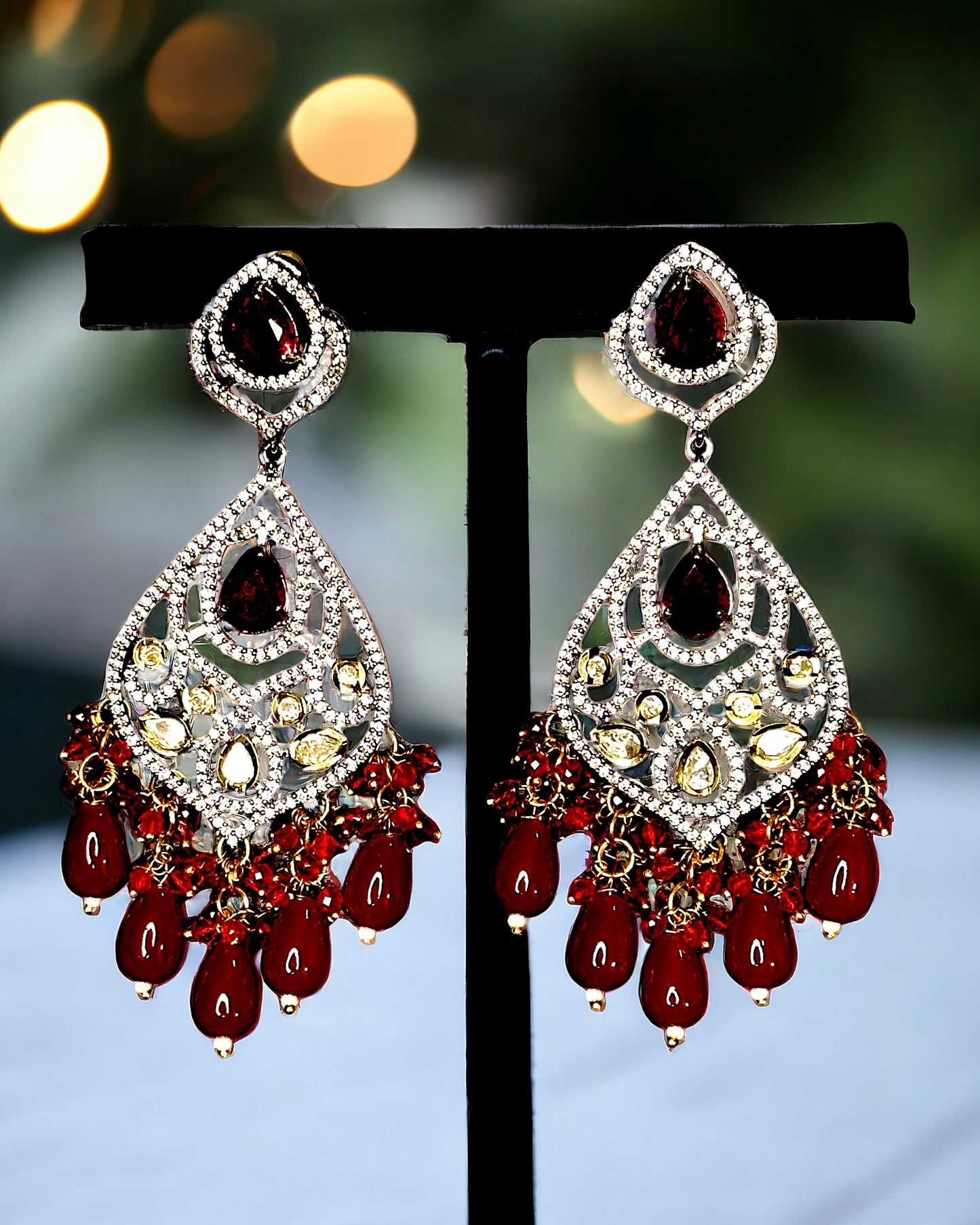 American Diamond Designer Earrings