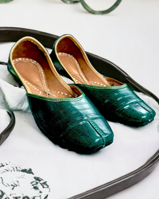 Artisanal Jutti - Green (Pure Leather)