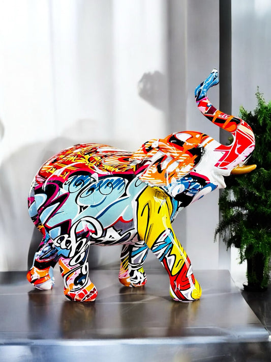 Abstract Resin Elephant Décor | Modern & Elegant Home Accent