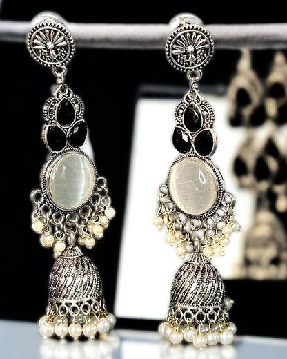 Oxidised Long Danglers (Earrings)