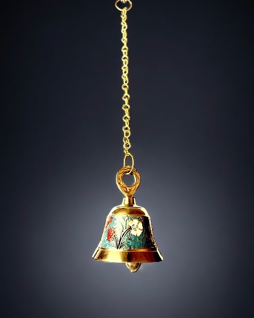 Handmade Brass Decorative Bell with Chain