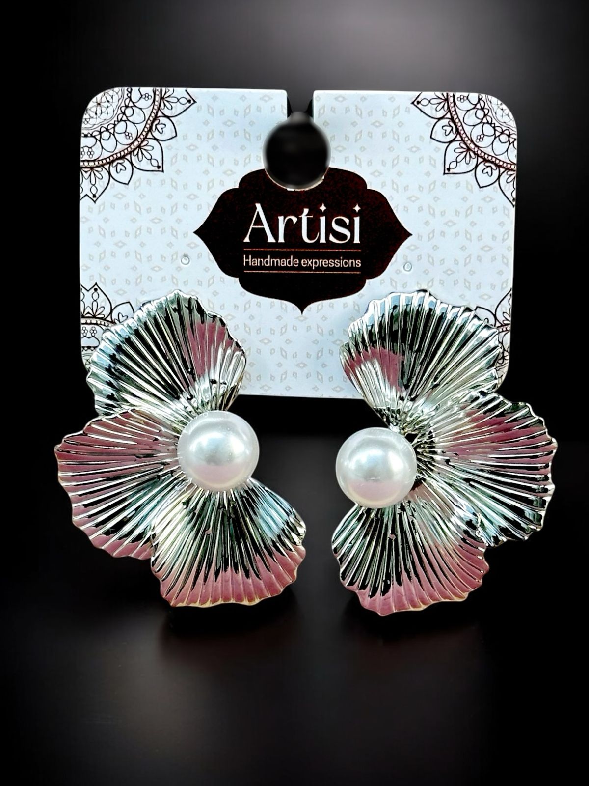 Subtle Glam, Endless Charm - Silver-toned earrings for a graceful touch!