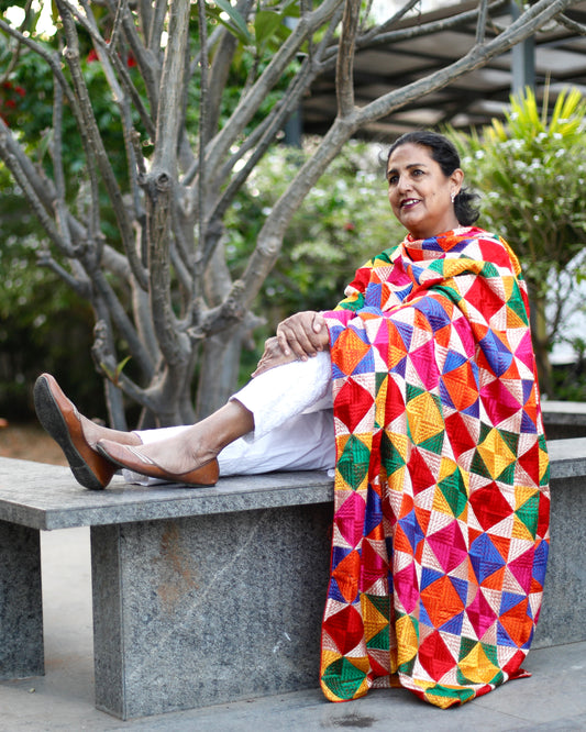 Phulkari Multicolour Dupatta