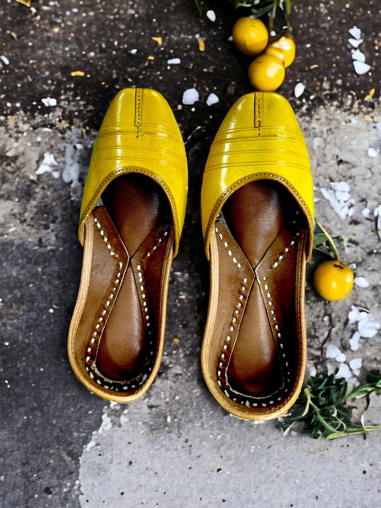 Artisanal Jutti - Mustard (Pure Leather)