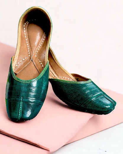 Artisanal Jutti - Green (Pure Leather)