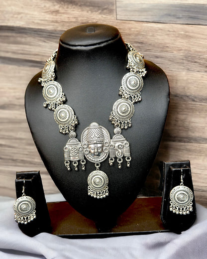 Oxidised Temple Set