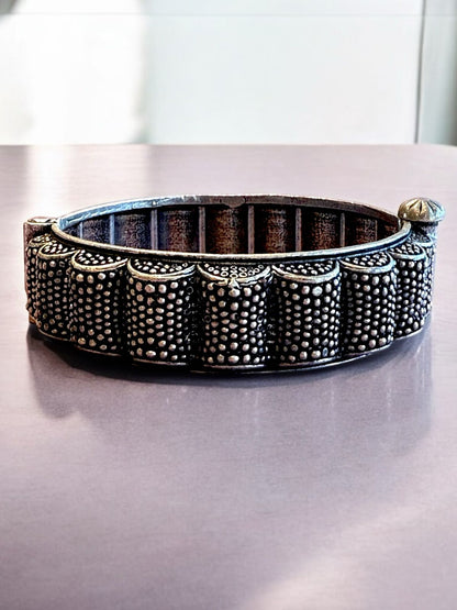 Antique Finish Oxidised Brass Bracelet for Women – Handmade Ethnic Bangle Style Jewelry