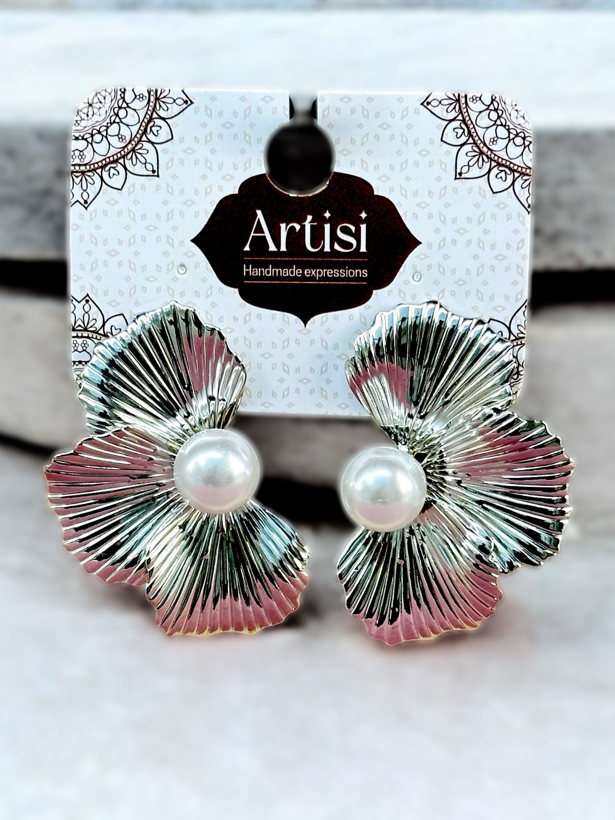 Subtle Glam, Endless Charm - Silver-toned earrings for a graceful touch!